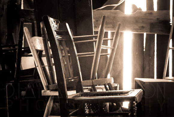 Chairs in the barn